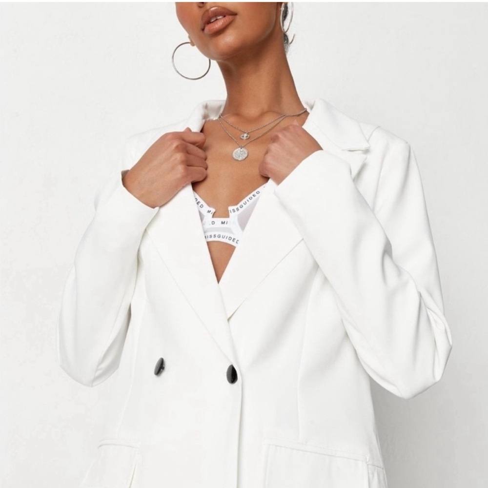 Missguided Classic White Blazer
